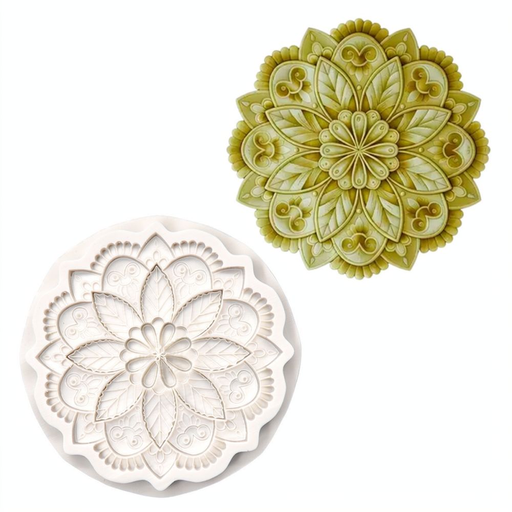Silicone Epoxy Resin Molds Set - Round Floral Silicone Mold For Baking