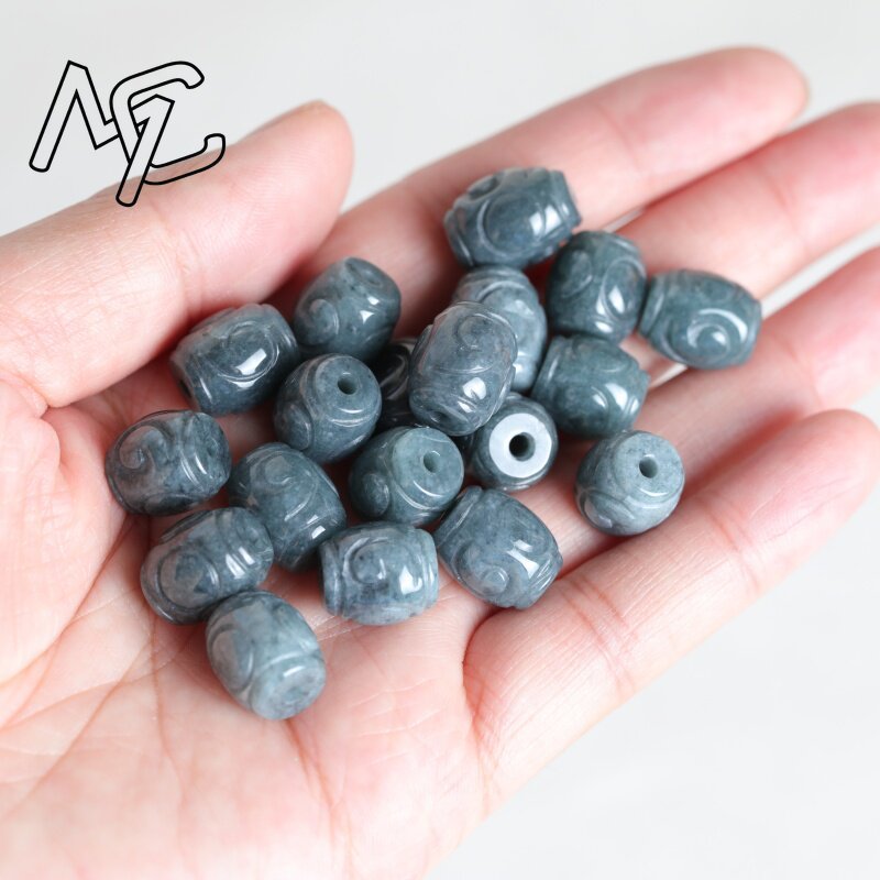 5PC Natural Blue Water Jade Ri - Beading 评论和价格