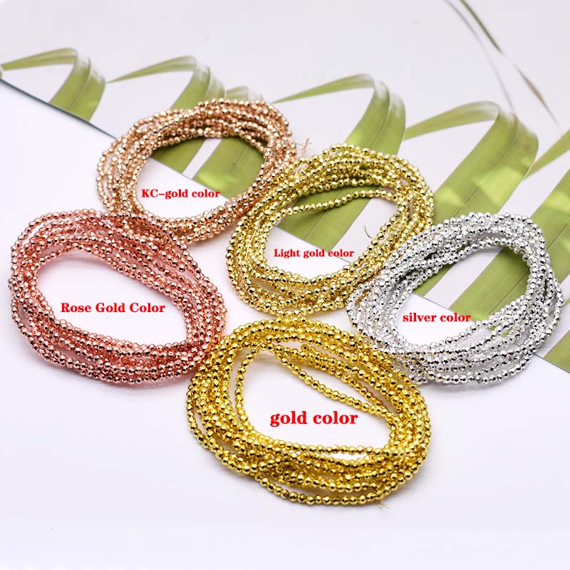 2mm 200pcs Gold Color Crystal  - Glass Seed Beads 2Mm Jewelry Making 评论和价格