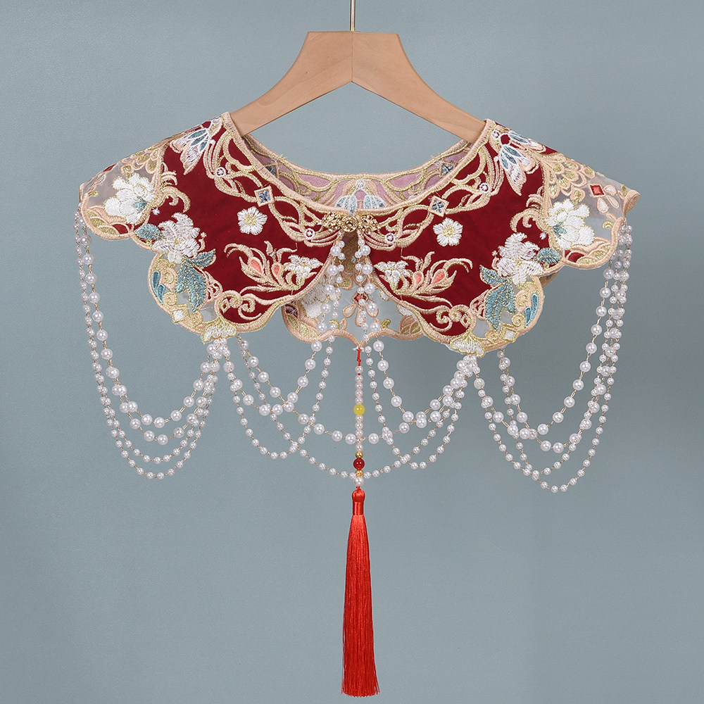 Beaded Red Cloud Collar, Chine - Beading 评论和价格