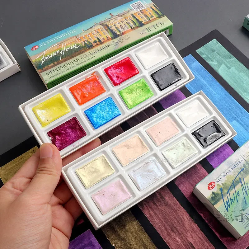 2024 New White Night Master So - Watercolor Paint Set Solid Pigment 评论和价格