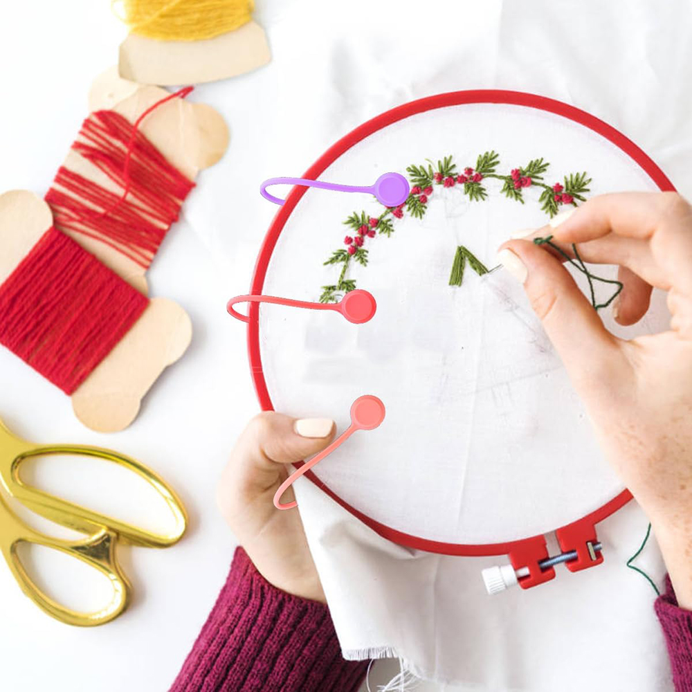 10Pcs Magnetic Fabric Clips fo - Cotton Embroidery Thread Skeins 评论和价格