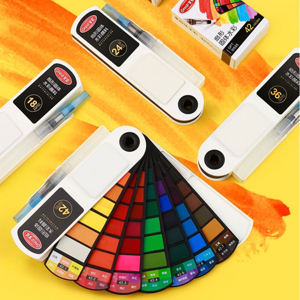 Folding Watercolor Paint Set w - Watercolor Paint Set Solid Pigment 评论和价格