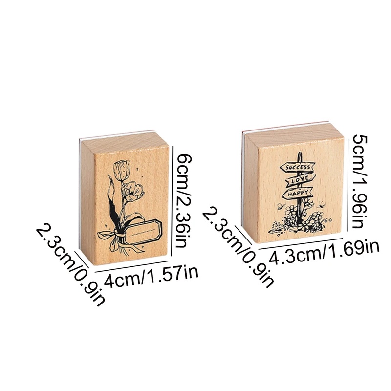 Vintage Wooden Rubber Stamps,  - Scrapbooking 评论和价格