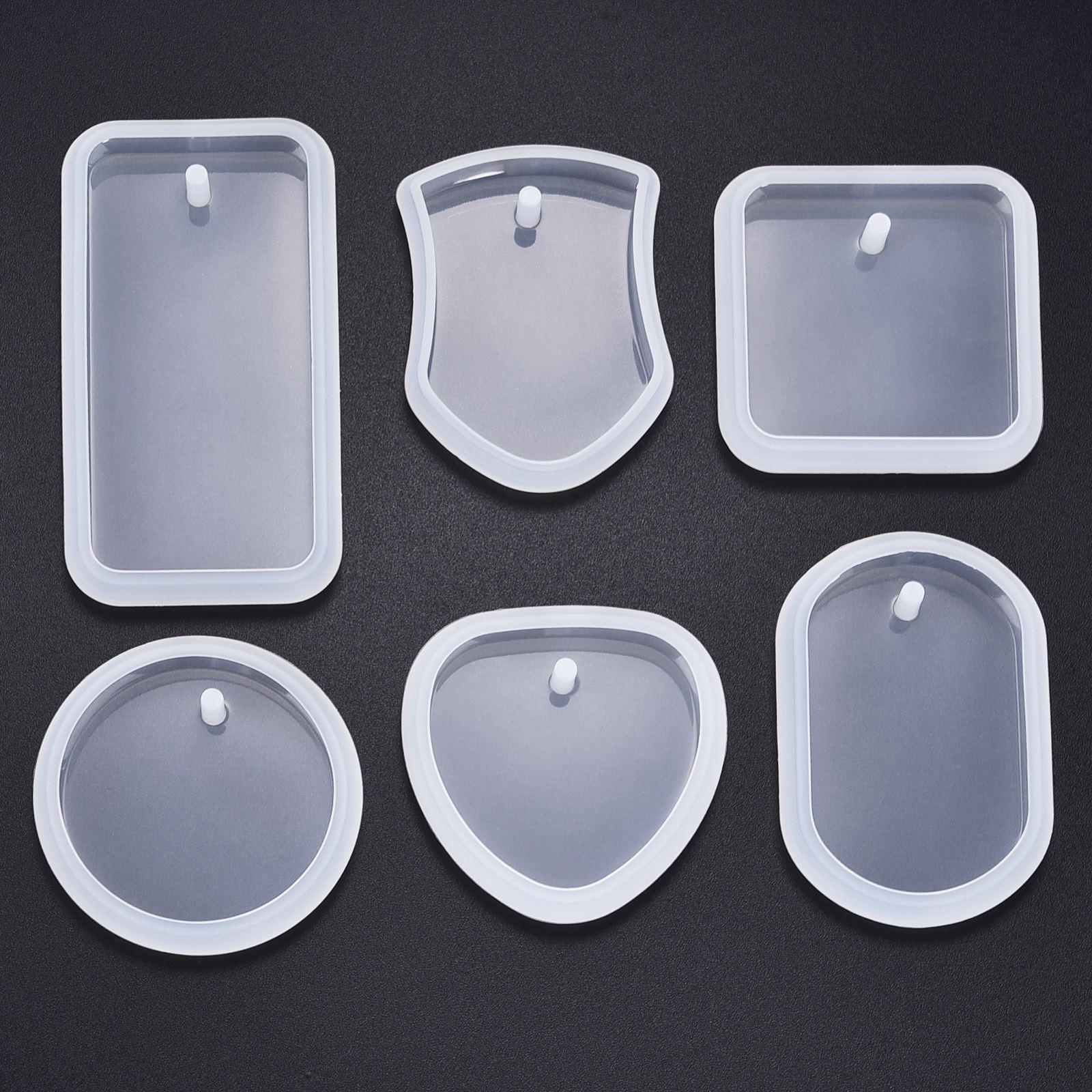 DIY Keychain Pendant Silicone  - Silicone Epoxy Resin Molds Set 评论和价格