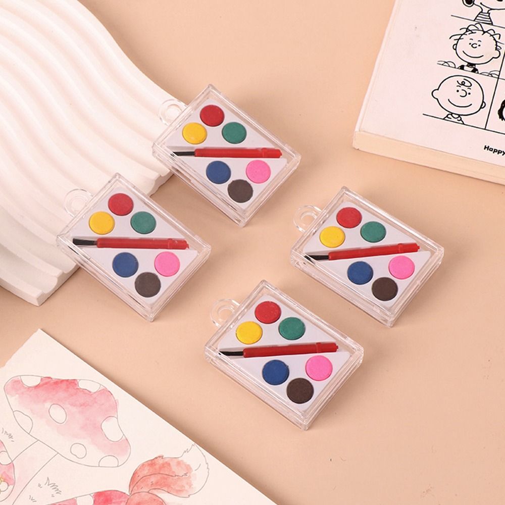 Portable with Painting Brush W - Watercolor Paint Set Solid Pigment 评论和价格