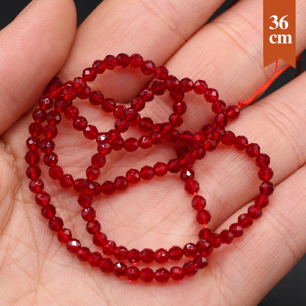 10 Strands Natural Red Spinel  - Glass Seed Beads 2Mm Jewelry Making 评论和价格