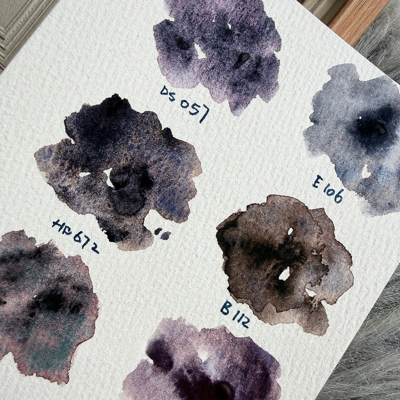 6 Colors 1ml White Night Colle - Watercolor Paint Set Solid Pigment 评论和价格